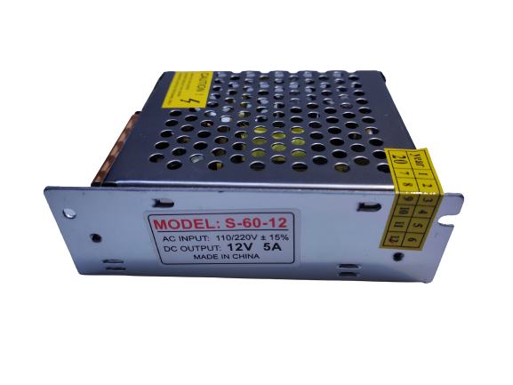 Fuente 110v/220v - 12v 5A 60W